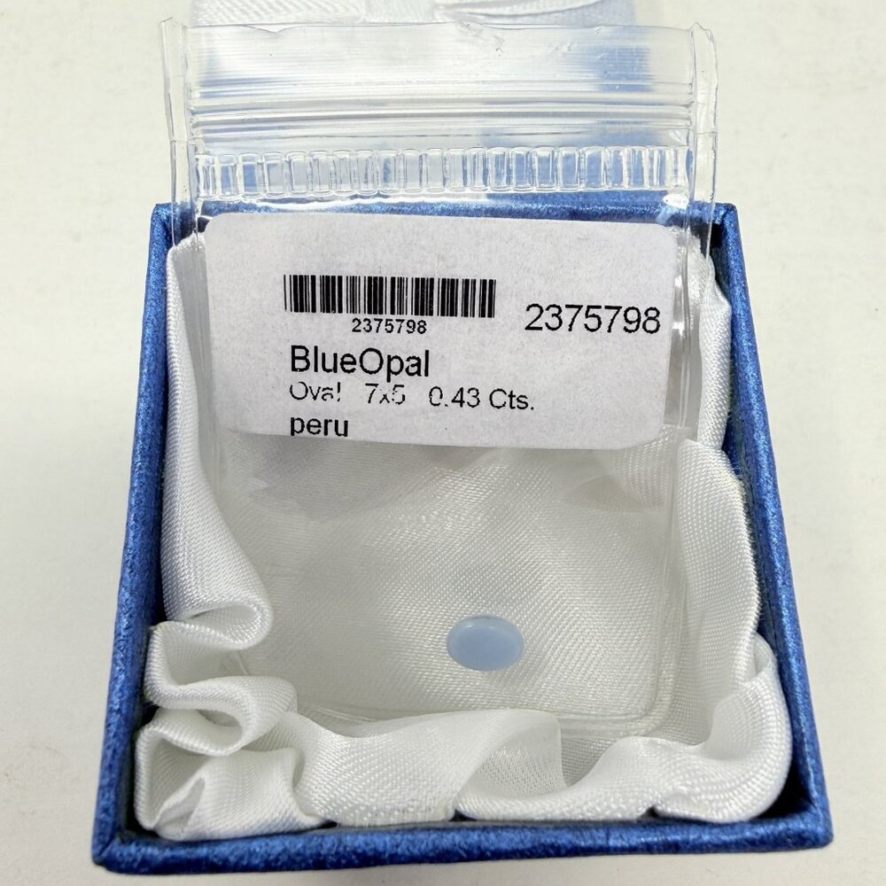 Shop LC Blue Opal Oval Shaped 7x5mm Loose Gemstone for Jewelry Making 5302